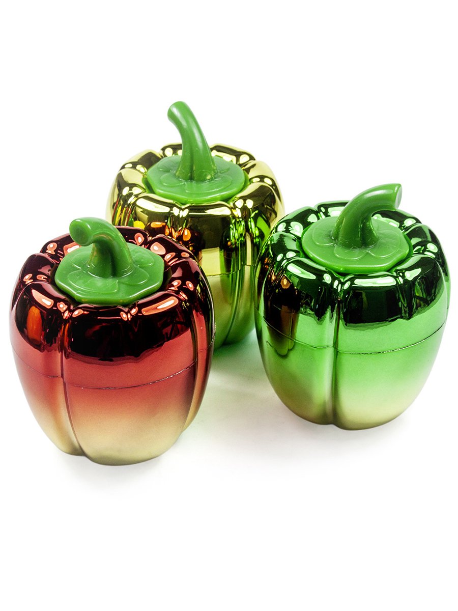 4-Layer 70mm Cute Chili Pepper Herb Grinder 3