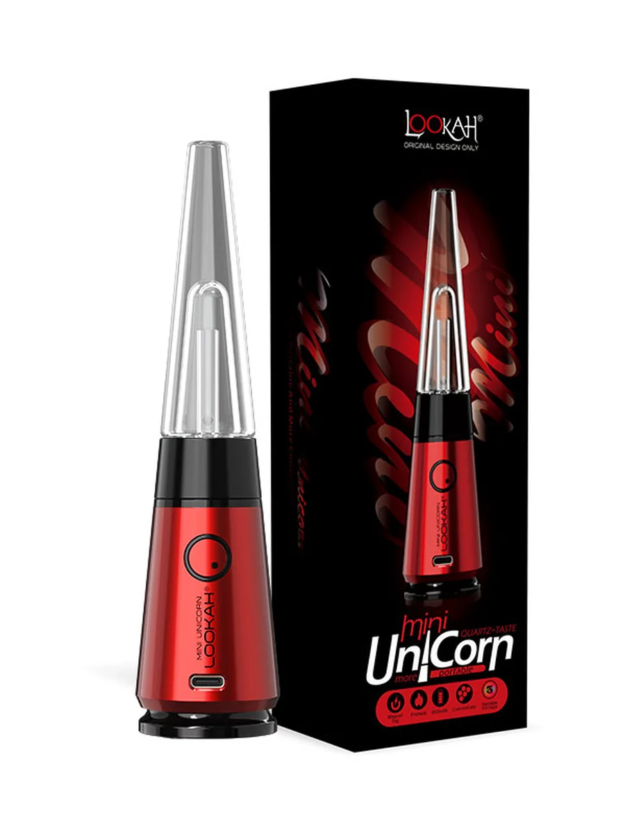 LOOKAH Unicorn Mini Electric Dab Rigs Red LOOKAH Unicorn Mini Electric Dab Rigs Red