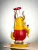 Yellow One-Eyed Big-Bellied Monster Glass Water Pipe4 Yellow One-Eyed Big-Bellied Monster Glass Water Pipe4