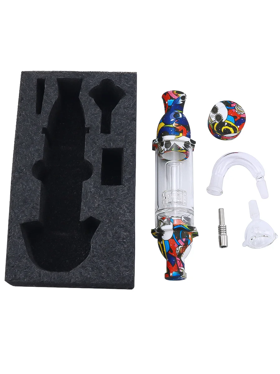 Lighthouse Pot Printed Silicone Nectar Collector Kit4