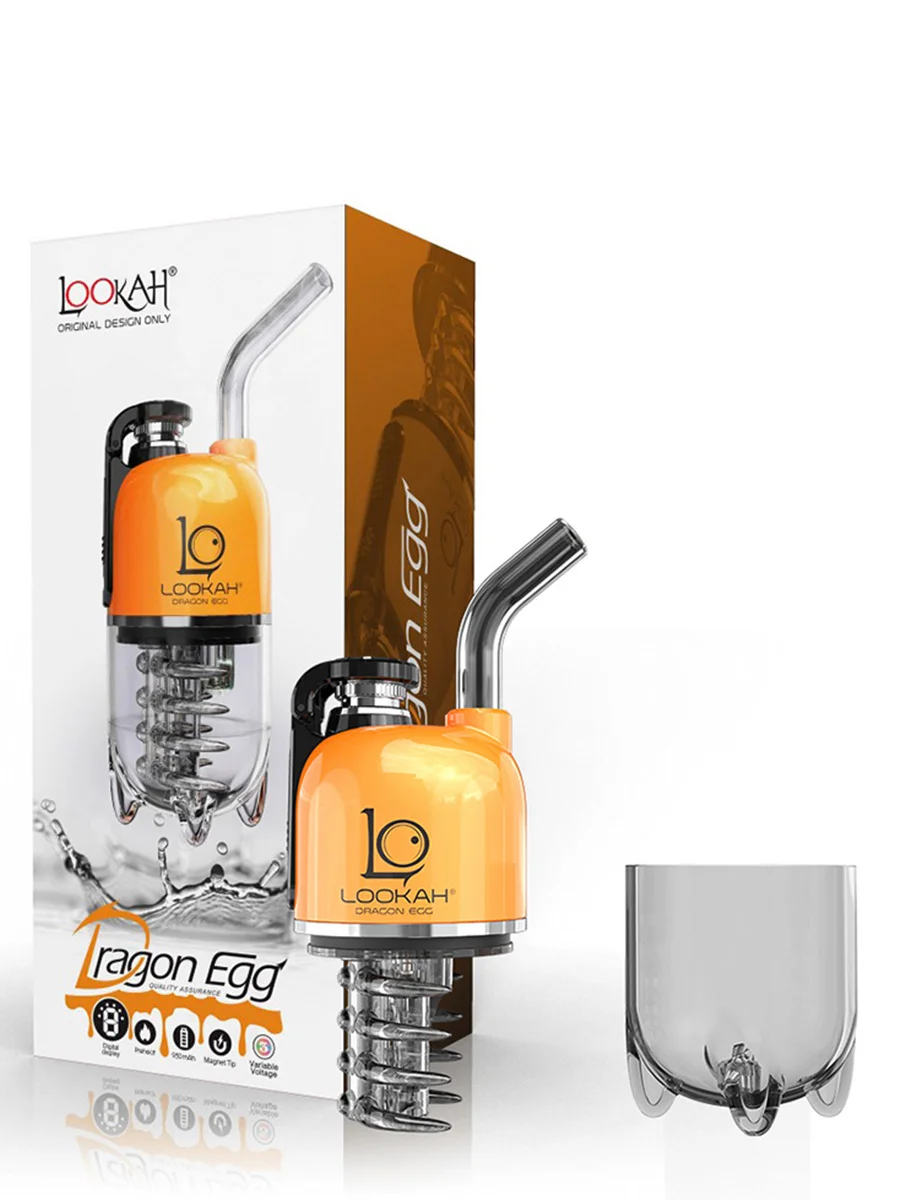 Orange LOOKAH Dragon Egg Dab E Rigs Orange LOOKAH Dragon Egg Dab E Rigs
