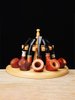 Romanesque Semi-circular 5 Tobacco Pipe Stand Romanesque Semi-circular 5 Tobacco Pipe Stand
