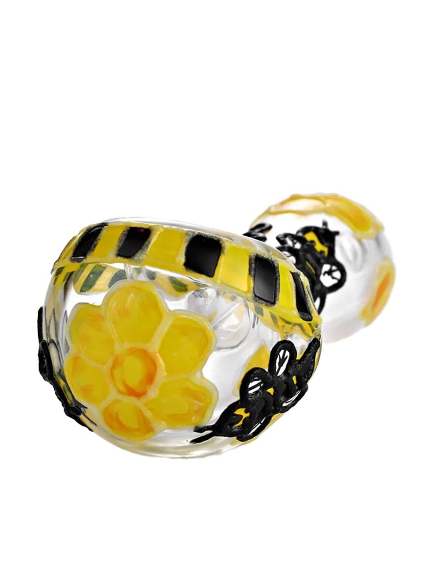 Transparent Bee Glass Pipe