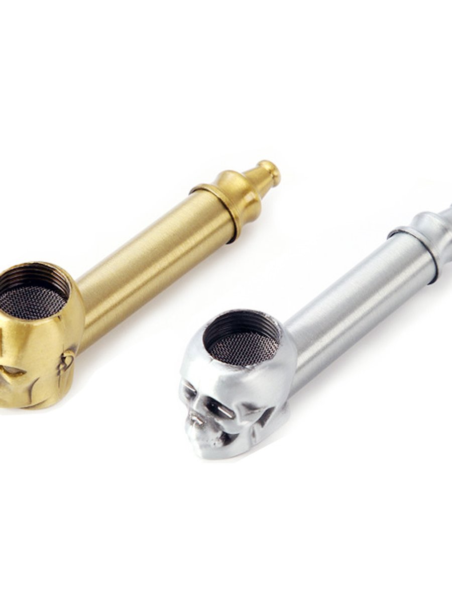 2PCS  Zinc Metal Smoking Pipe, 4 image 2PCS  Zinc Metal Smoking Pipe, 4 image