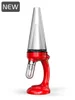 LOOKAH Seahorse Queen Electric Nectar Collector Bubbler - red