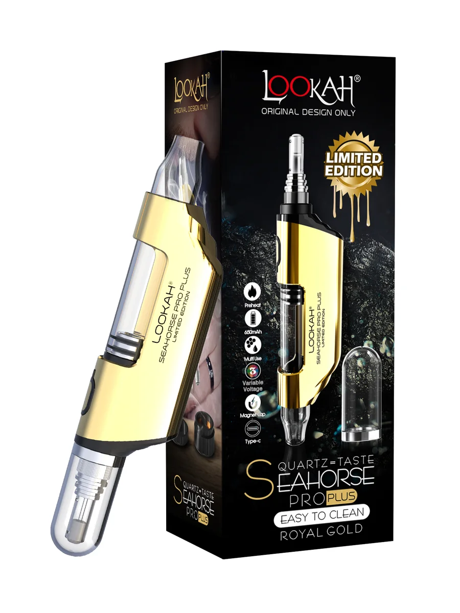 Lookah Seahorse Pro Plus Electric Nectar Collector | Dab Pen & Wax Pen, Color: Purple-Black Spatter, 20 image Lookah Seahorse Pro Plus Electric Nectar Collector | Dab Pen & Wax Pen, Color: Purple-Black Spatter, 20 image