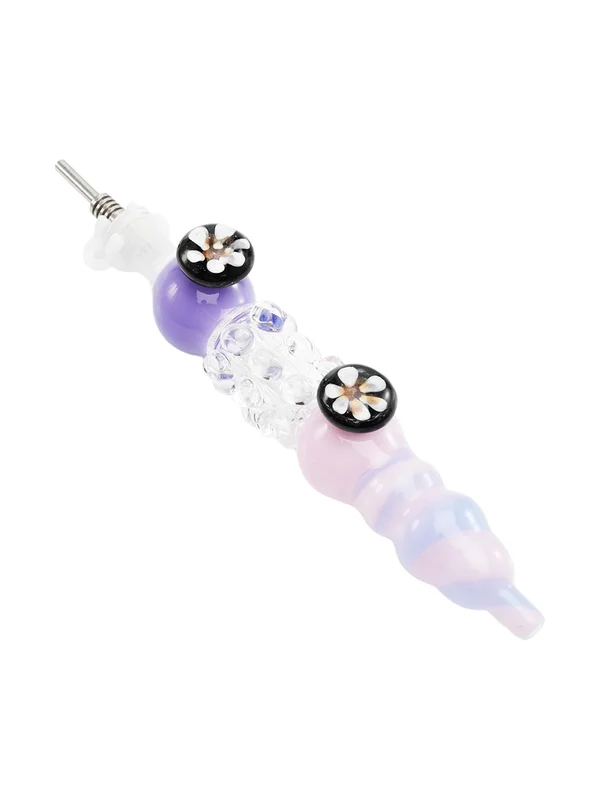 Flower Massage Beads Glass Nectar Collector2 Flower Massage Beads Glass Nectar Collector2