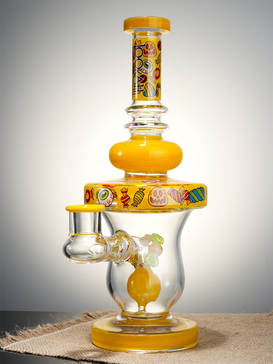 Lookah Bong 11" Cute Candy Stick Glass Water Pipe - Yellow, Colors: Yellow, 9 image Lookah Bong 11" Cute Candy Stick Glass Water Pipe - Yellow, Colors: Yellow, 9 image