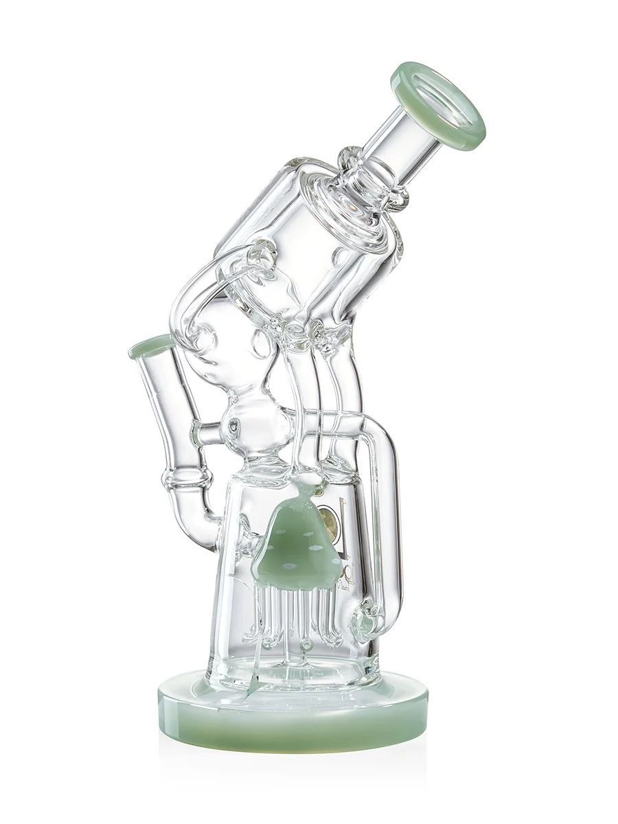 efficient recycler portable bong green back efficient recycler portable bong green back