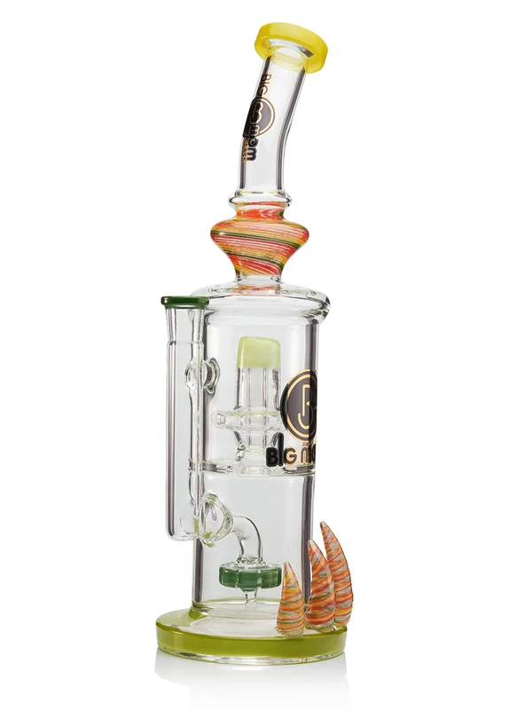 timeless double percolator classic elegant horned bong yellow timeless double percolator classic elegant horned bong yellow