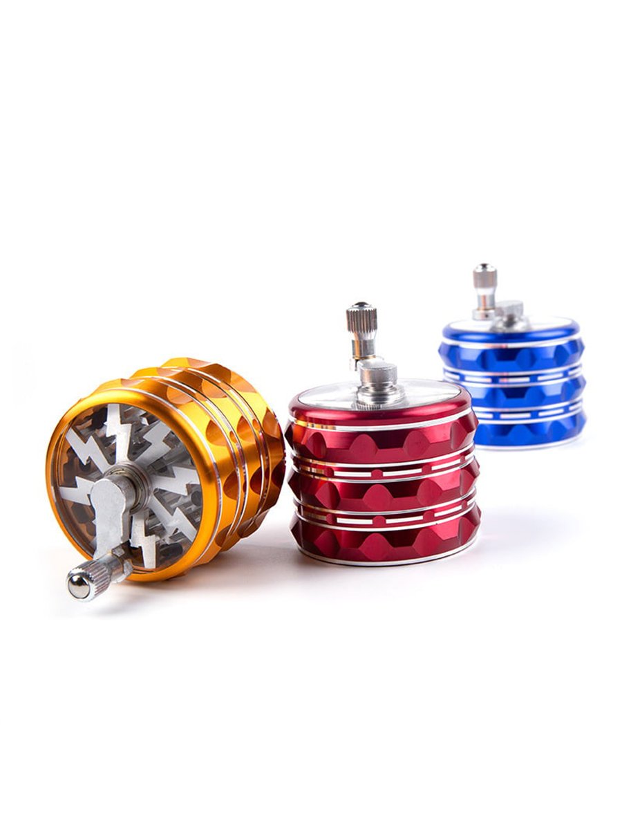Aluminum Alloy Hand Crank Herb Grinder2 Aluminum Alloy Hand Crank Herb Grinder2