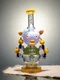 Lookah 9.5" Small Cute Piggy Glass Bong Purple Front