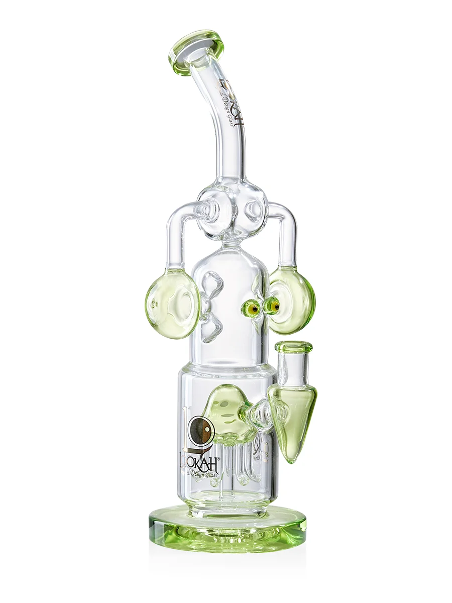 recycler decorative robot bong clear green side recycler decorative robot bong clear green side