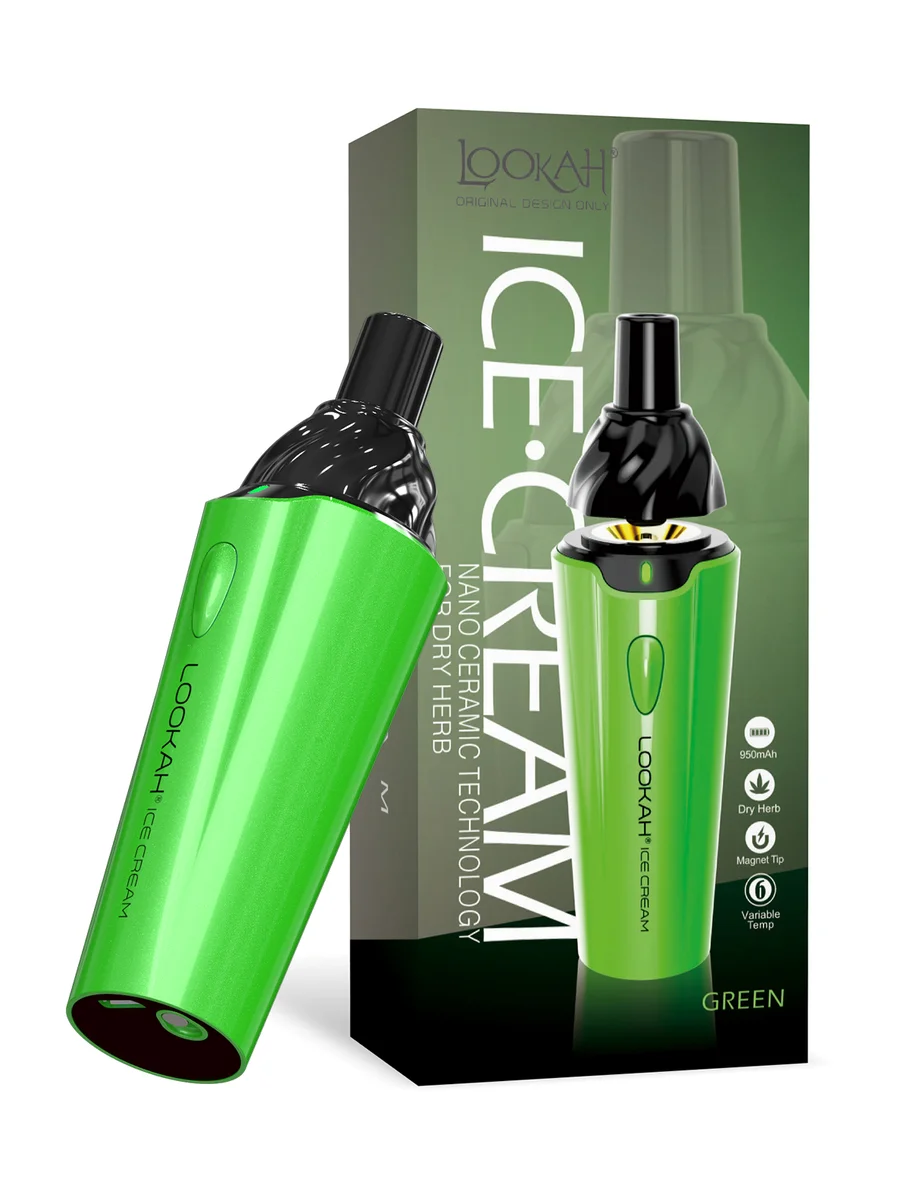 Lookah Ice Cream Dry Herb Vaporizer, Color: Red, 3 image Lookah Ice Cream Dry Herb Vaporizer, Color: Red, 3 image