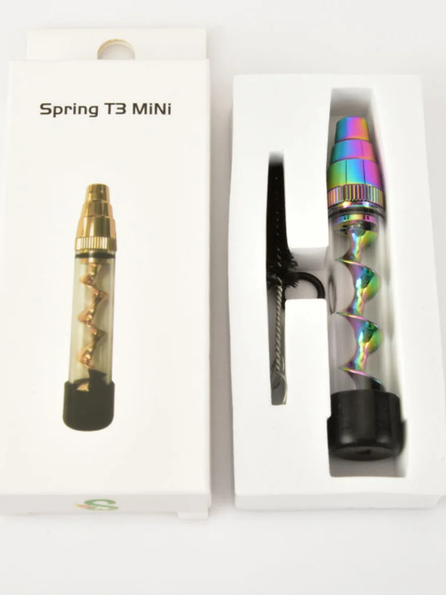 Spring T3 Mini Twisty Glass Blunt Pipe 2 Spring T3 Mini Twisty Glass Blunt Pipe 2