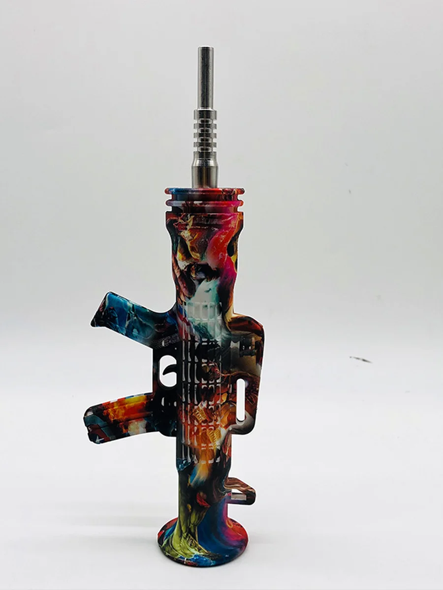 AK-47 Silicone Glass Nectar Collector AK-47 Silicone Glass Nectar Collector