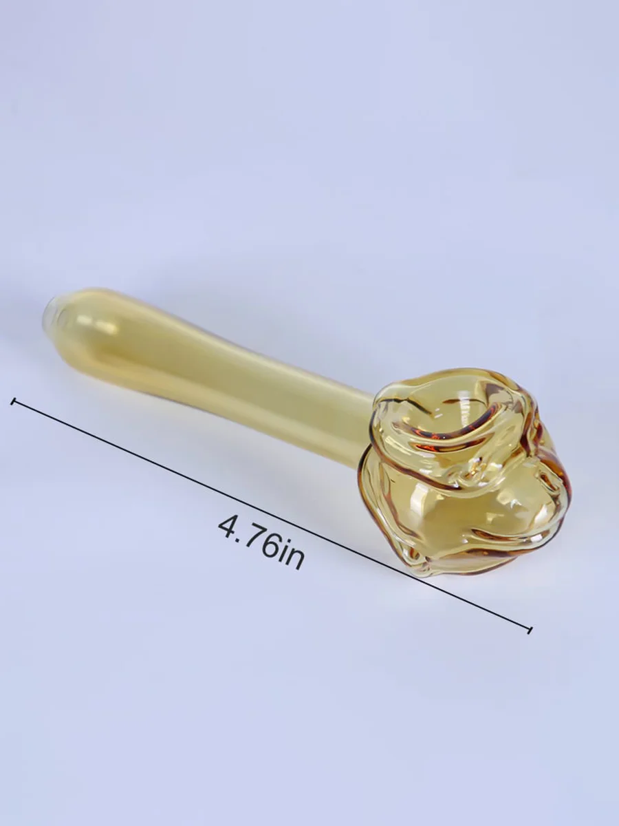 Transparent Skull Head Glass Pipe Detail Transparent Skull Head Glass Pipe Detail