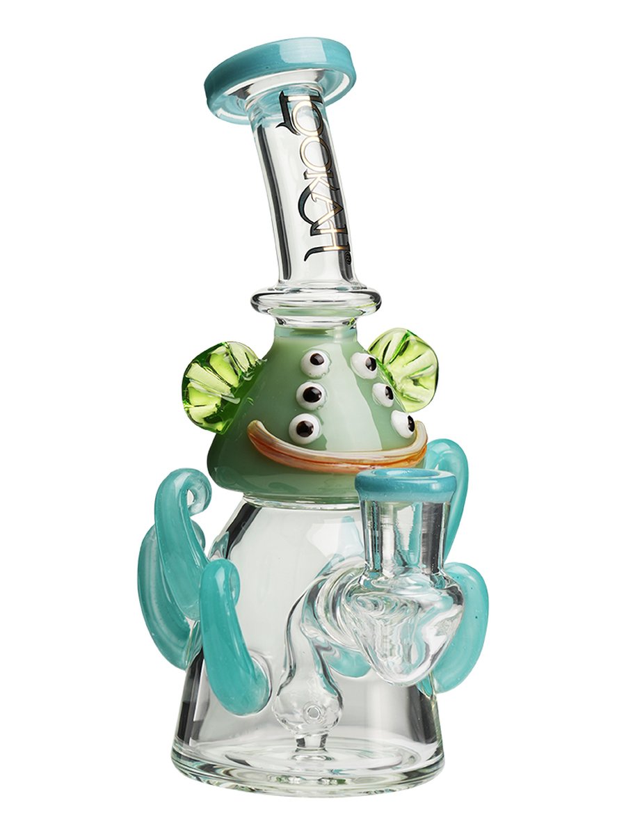 8” Mini Cute Six Eyes Clown Octopus Dab Rig - Yellow, Colors: Yellow, 8 image 8” Mini Cute Six Eyes Clown Octopus Dab Rig - Yellow, Colors: Yellow, 8 image