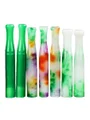 Three Colors Jadeite Chillum PipeThree Colors Jadeite Chillum Pipe