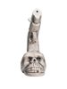 Skull Face Ceramic Pistol-Style Bubbler Water Pipe 5