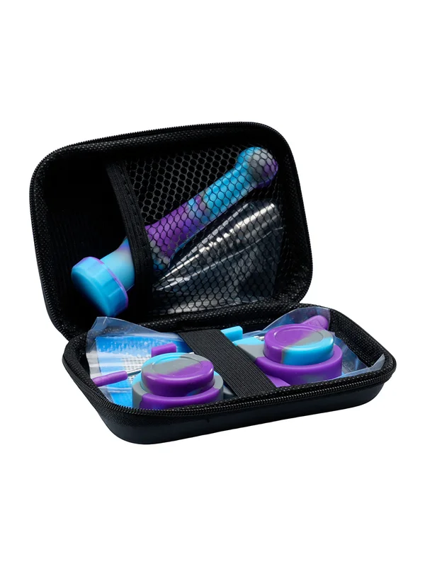 Mini Camouflage Silicone Nectar Collector Kit, Color: Purple