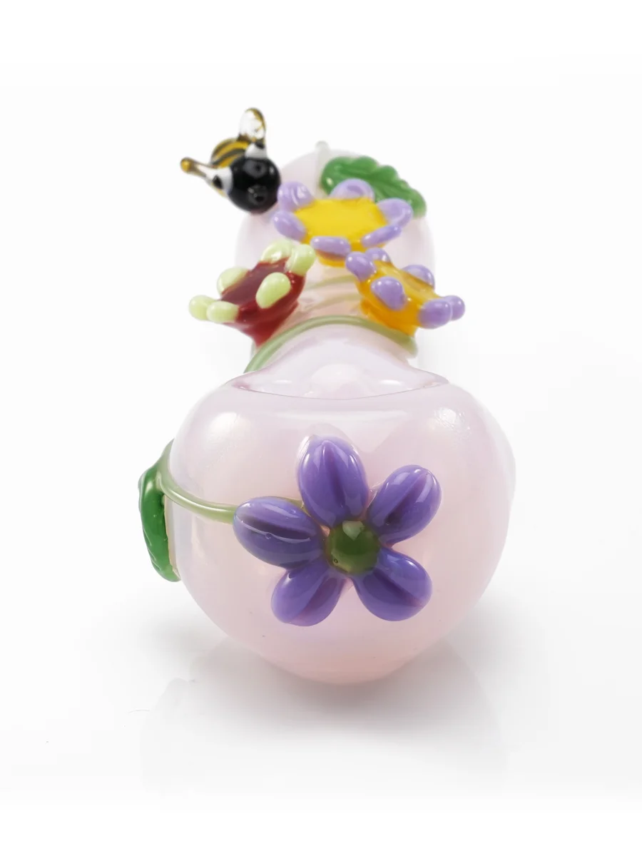 Bees & Flowers Inspired Hand Glass Pipe Bees & Flowers Inspired Hand Glass Pipe