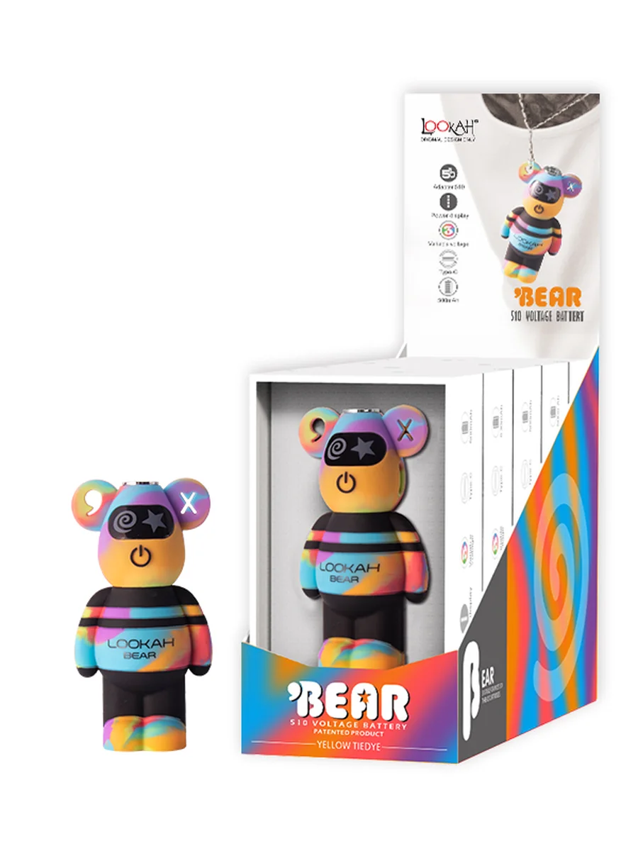 Lookah BEAR 510 Vape Battery - blue rainbow
