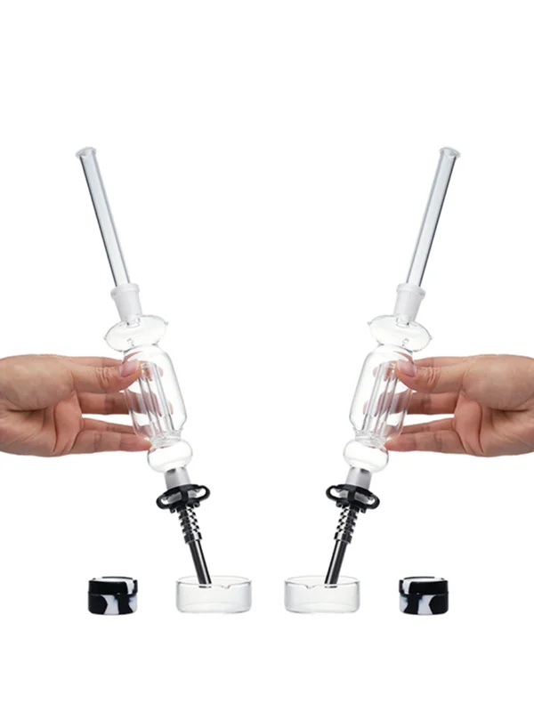 2PCS 510 Thread Flowers Glass Bubbler Nectar Collector Kit 2PCS 510 Thread Flowers Glass Bubbler Nectar Collector Kit