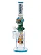 Lookah Bong 14 " Cool Rare Skull Glass Water Pipe, Colors: Blue