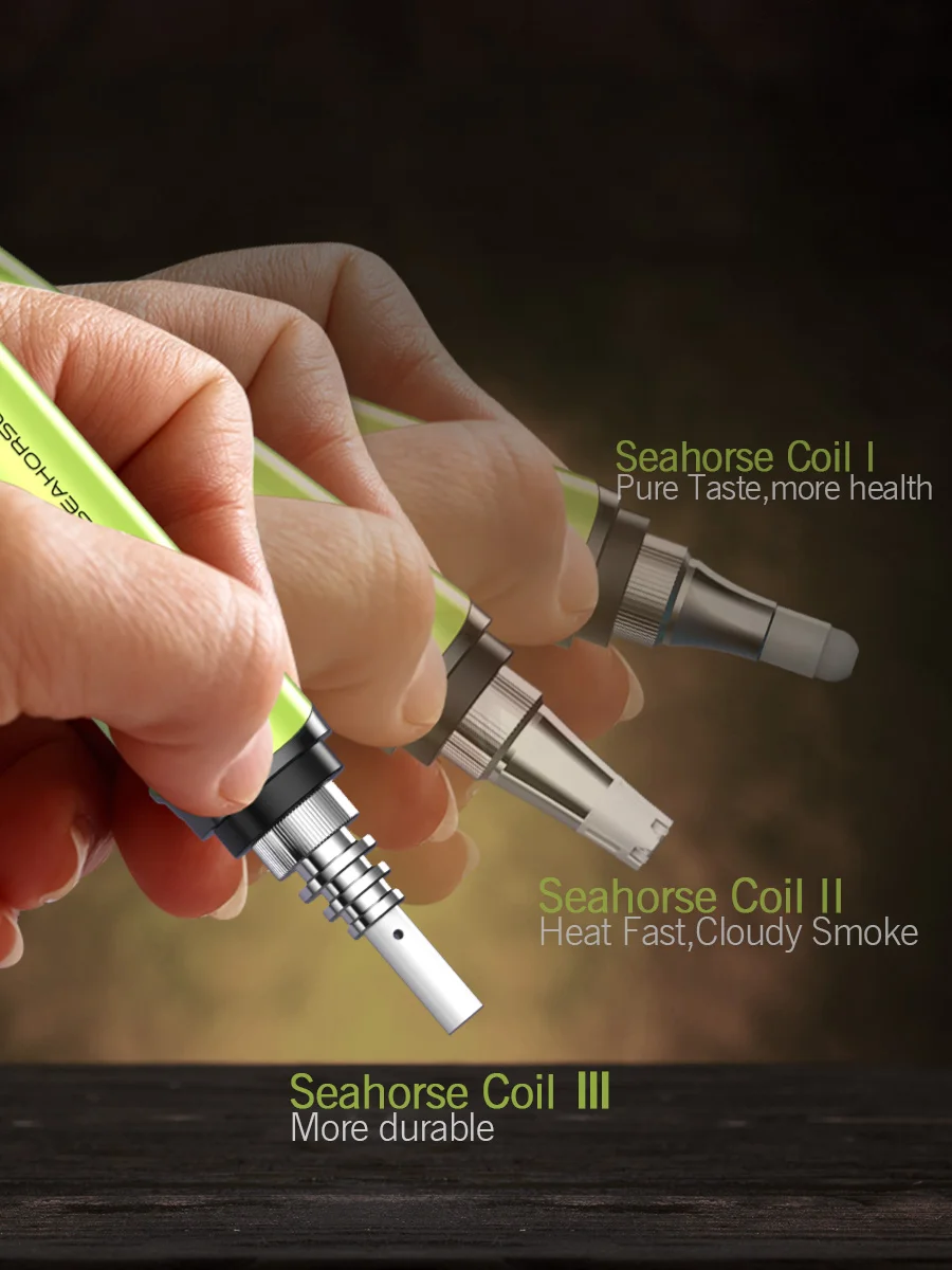 LOOKAH Seahorse 2.0 Wax Dab Pen | Electric Nectar Collector, Color: Orange, 4 image LOOKAH Seahorse 2.0 Wax Dab Pen | Electric Nectar Collector, Color: Orange, 4 image