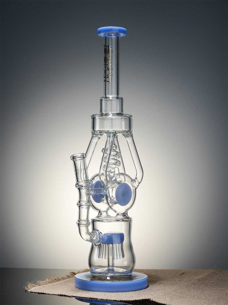 Lookah Bong 16.3 " Heavy-Duty Recycler Water Pipe -Blue Jade, Colors: Blue Jade , 8 image Lookah Bong 16.3 " Heavy-Duty Recycler Water Pipe -Blue Jade, Colors: Blue Jade , 8 image