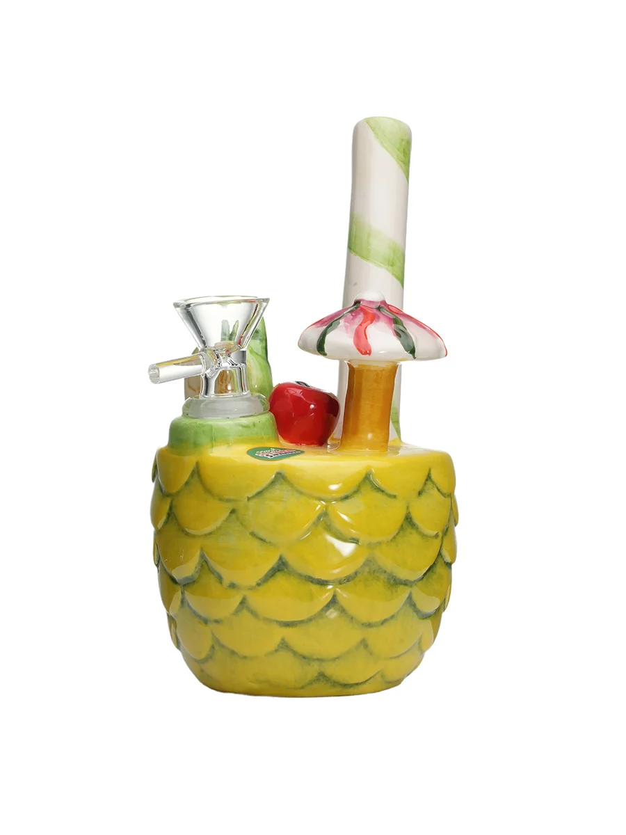 Pineapple Fancy Drink Ceramic Water Pipe, 4 image Pineapple Fancy Drink Ceramic Water Pipe, 4 image