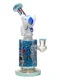 10-inch Cool Space Astronaut Glass Bong, Color: Wathet Blue