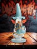 9" Mini Wizard Glass Dab Rig - Water Blue