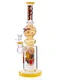 Lookah Bong 14 " Cool Rare Skull Glass Water Pipe, Colors: Yellow