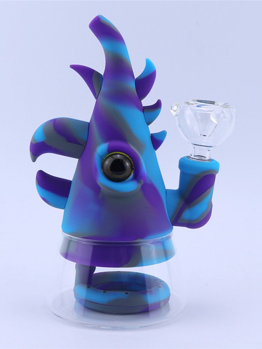 Rhinoceros Silicone Bong Purple Rhinoceros Silicone Bong Purple