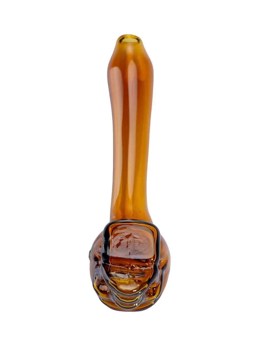 4 Inch Skull Glass Smoking Hand Pipe, 4 image 4 Inch Skull Glass Smoking Hand Pipe, 4 image