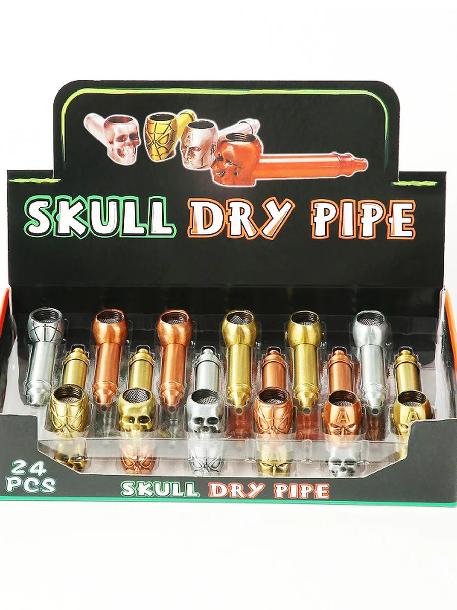 2PCS  Zinc Metal Smoking Pipe, 5 image 2PCS  Zinc Metal Smoking Pipe, 5 image