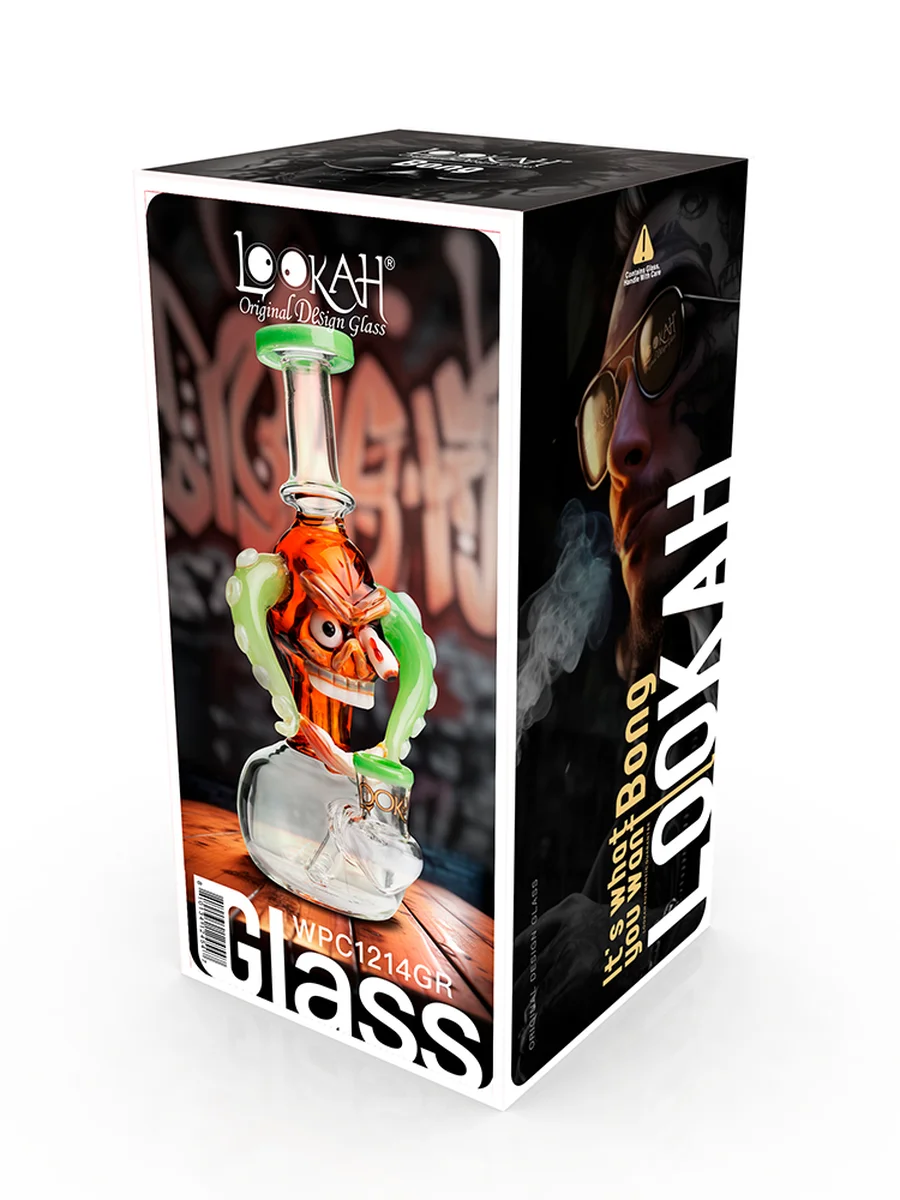 distinctive small excitement skull dab rig green package