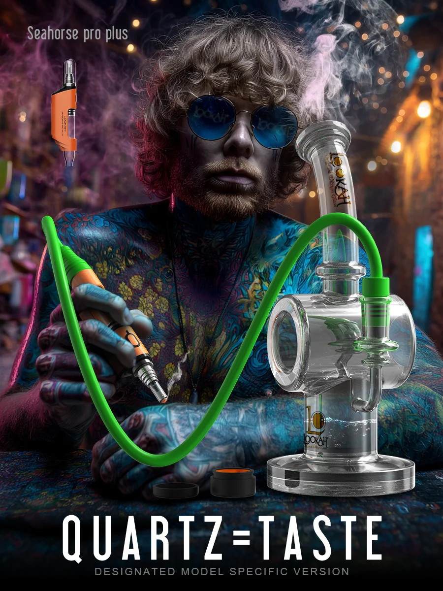 Lookah Seahorse Pro Plus Electric Nectar Collector | Dab Pen & Wax Pen, Color: Purple-Black Spatter, 9 image Lookah Seahorse Pro Plus Electric Nectar Collector | Dab Pen & Wax Pen, Color: Purple-Black Spatter, 9 image