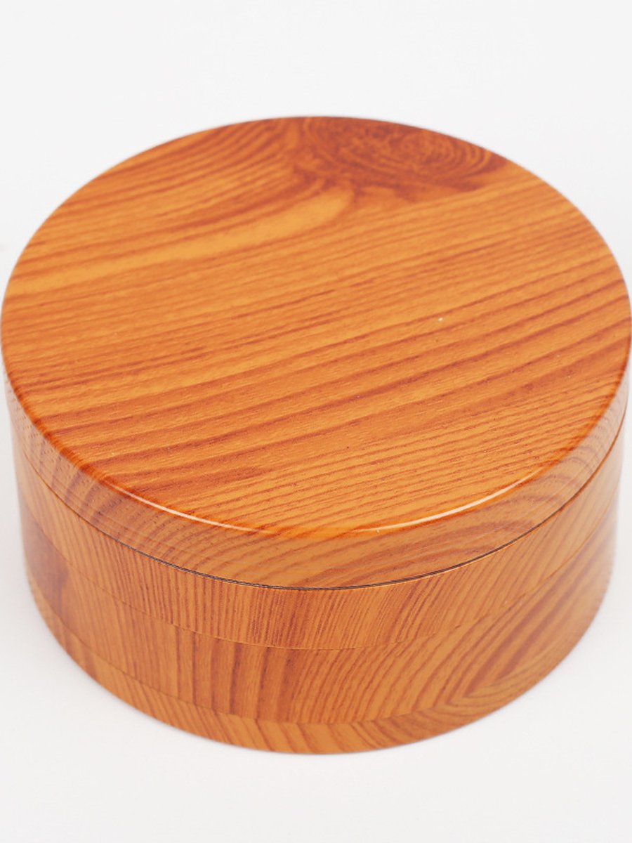 80MM Wood Grain Vintage 4 Layer Zinc Alloy Herb Grinder