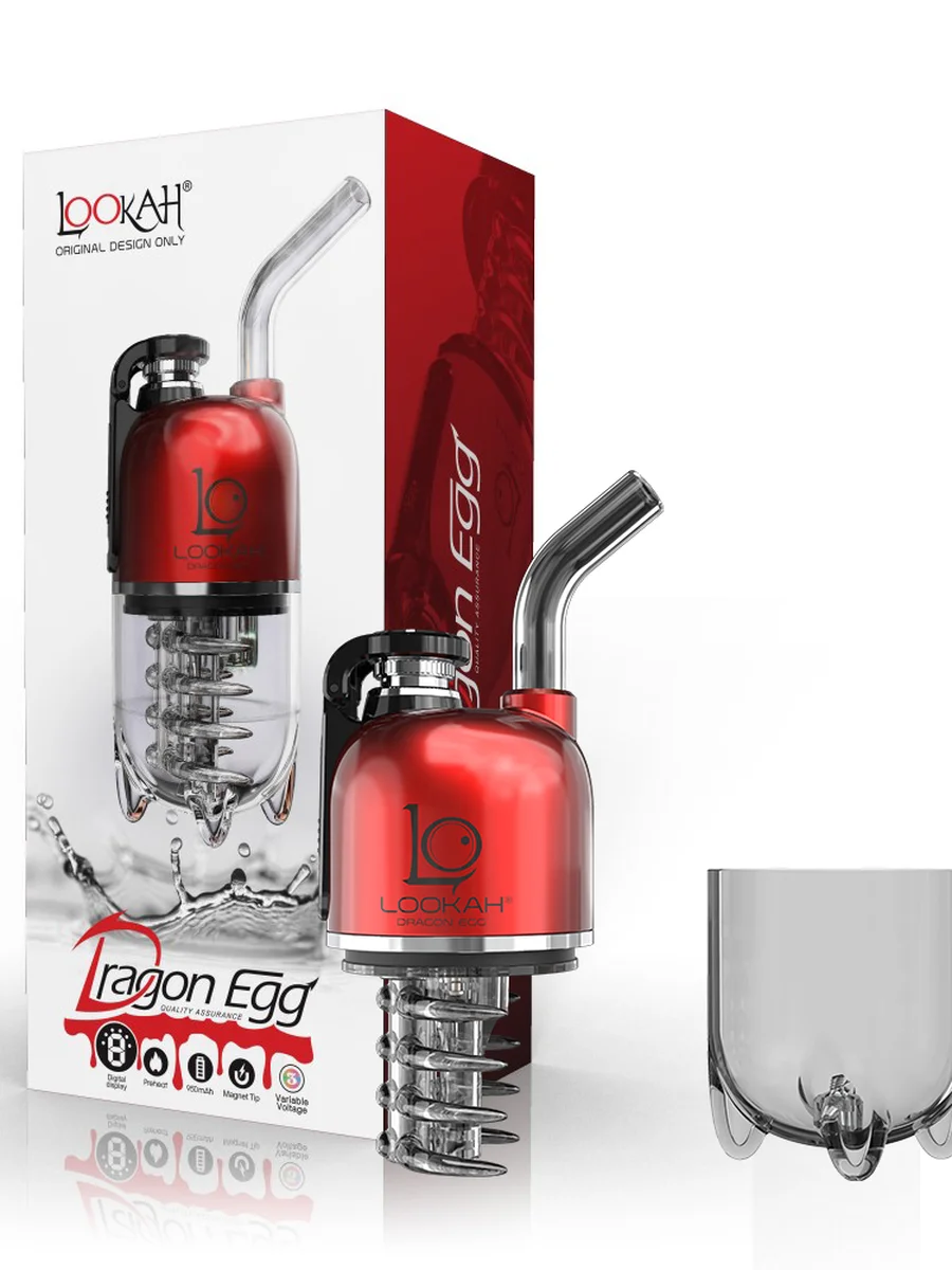 LOOKAH Dragon Egg Portable Electric Dab Rig, Color: Orange, 18 image LOOKAH Dragon Egg Portable Electric Dab Rig, Color: Orange, 18 image