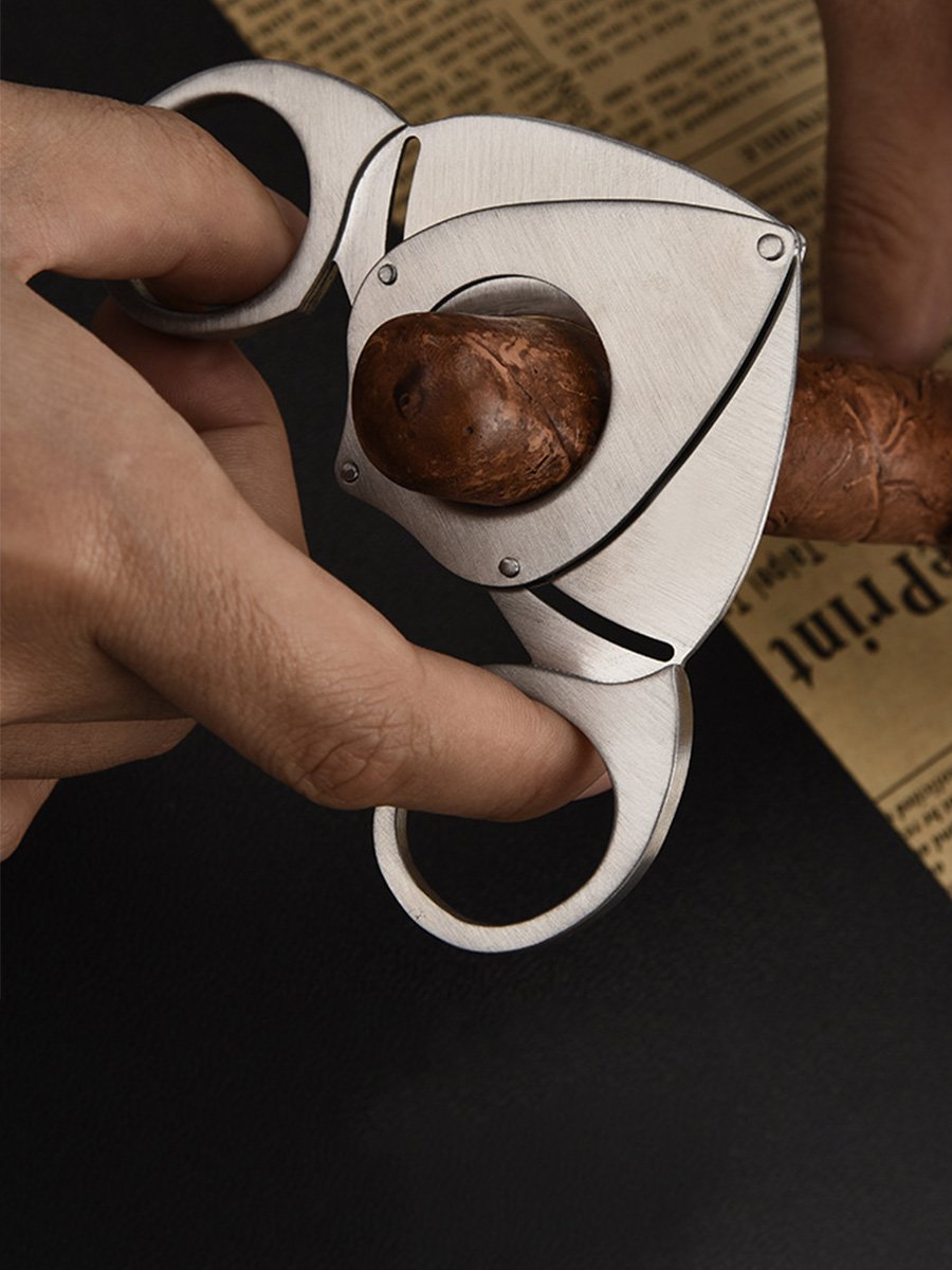 Super Sharp Double Blade Stainless Steel Cigar Cutter