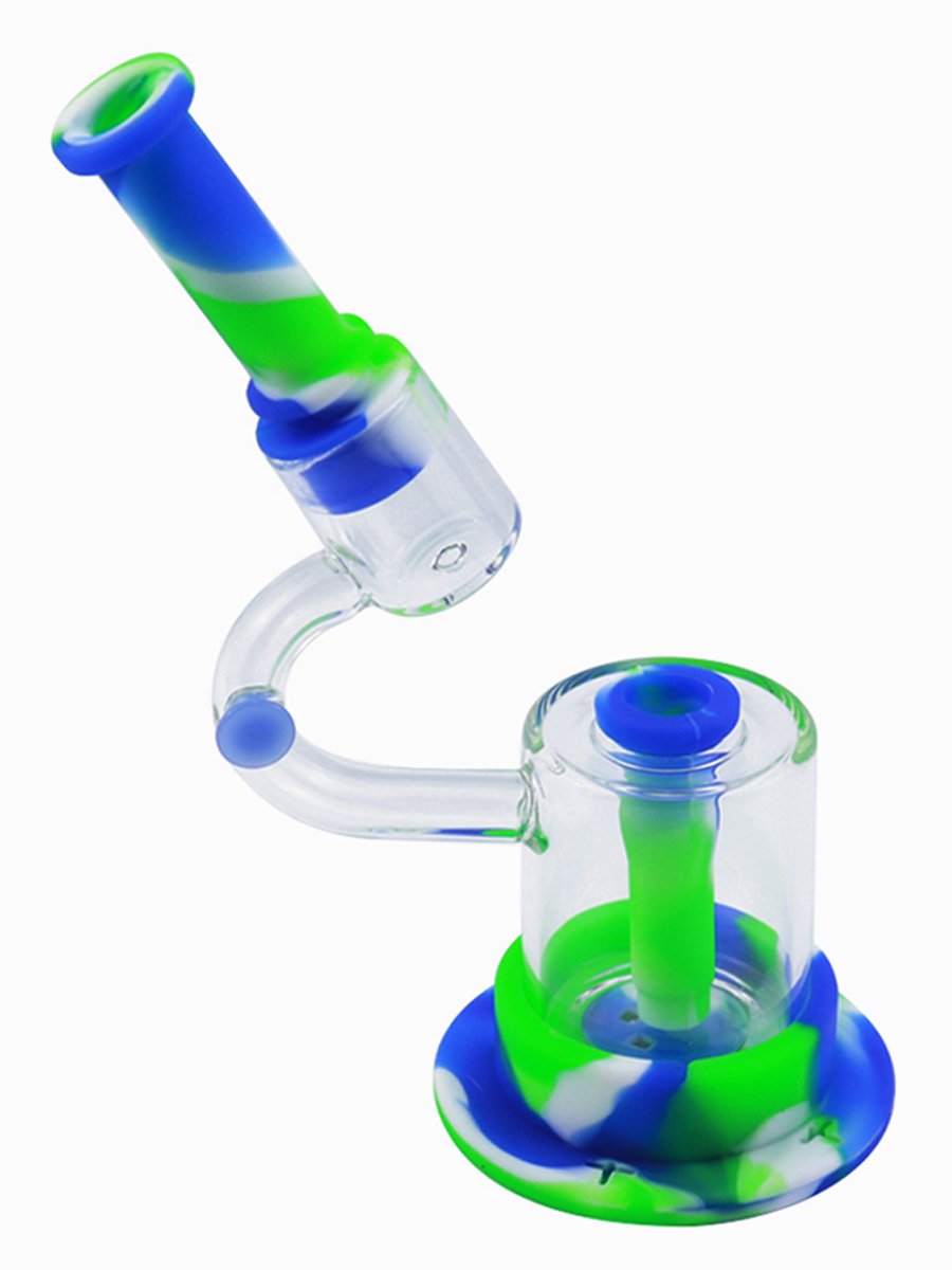 LED Light Silicone Glass Bong2