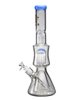 17" Big Mom Double Tree Perc Ice Beaker Glass Bong, Color: Jade Blue, 3 image 17" Big Mom Double Tree Perc Ice Beaker Glass Bong, Color: Jade Blue, 3 image
