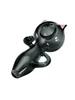 Black Cat Hello Kitty Glass Spoon Pipe Black Cat Hello Kitty Glass Spoon Pipe