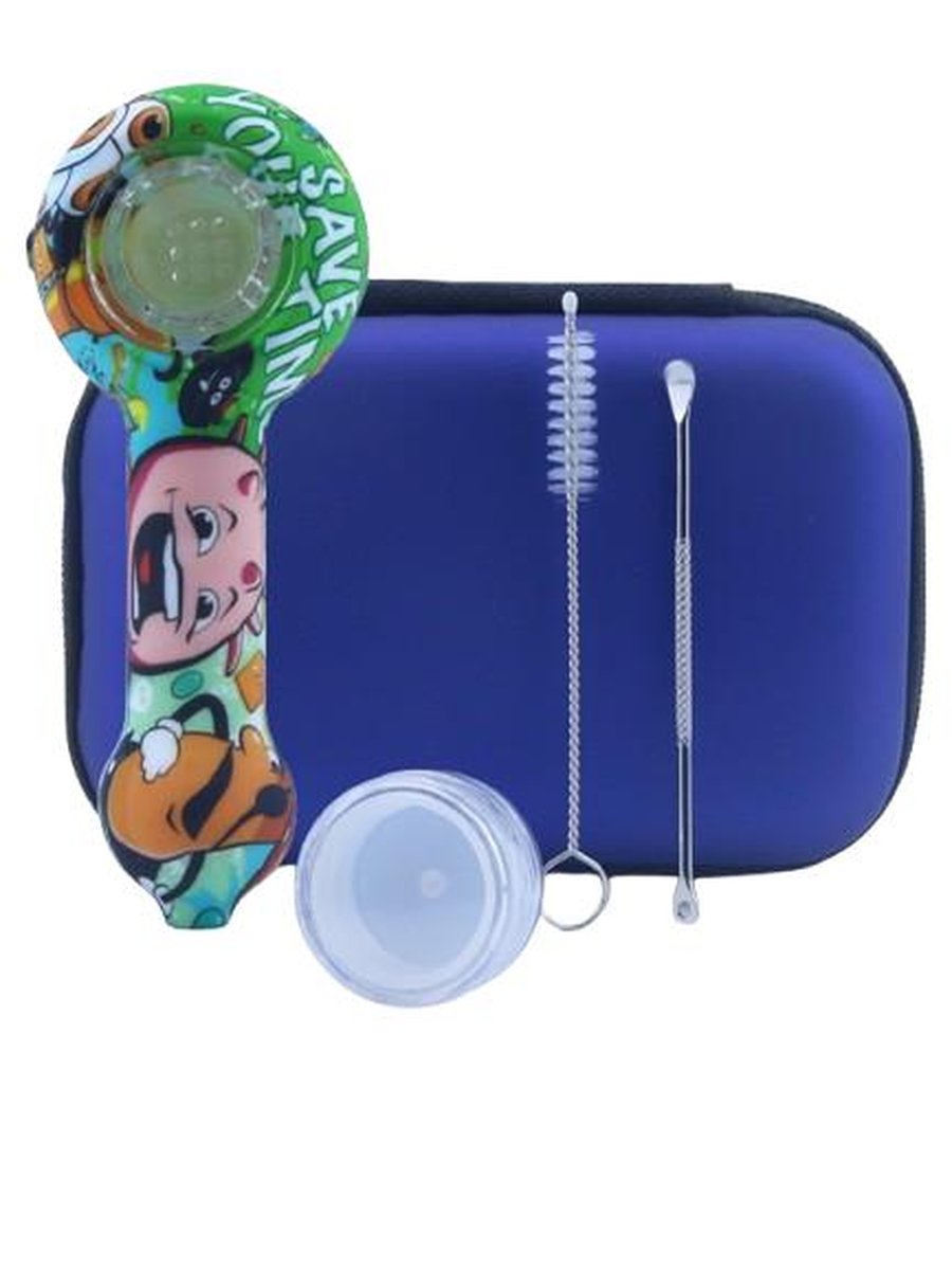 Cartoon Bharacter Patterns Hot Selling Silicone Glass Pipe