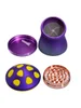 Cute Mushroom Zinc Alloy Herb Grinder with Drawer, 3 image