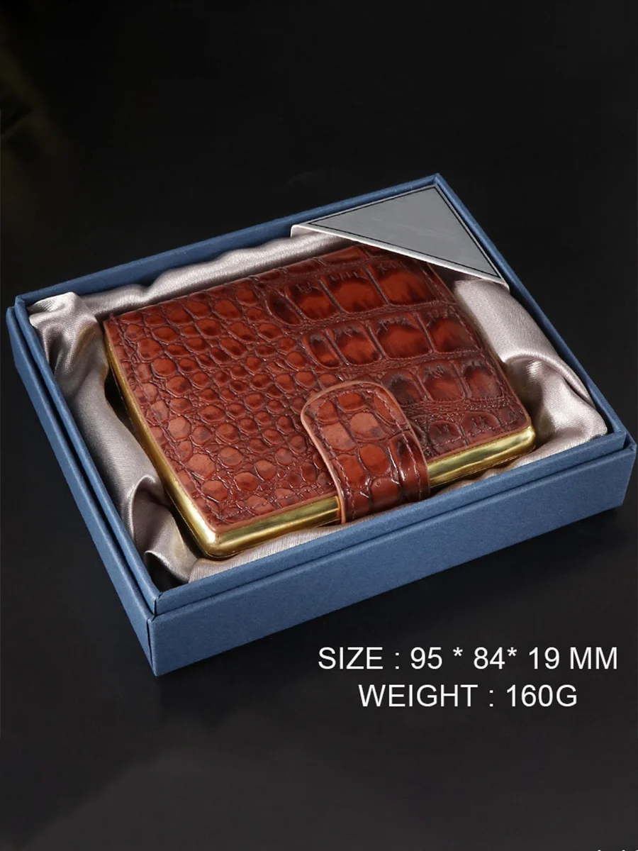 PU Leather Cigarette Case (Holds 10 cigarettes) Coffee PU Leather Cigarette Case (Holds 10 cigarettes) Coffee