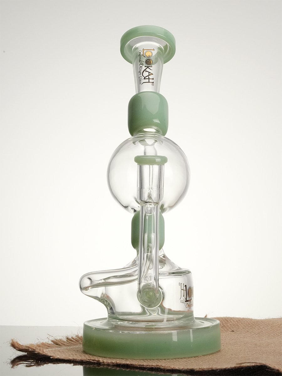 Lookah Bong 10.2 " Recycler Unique Globe Water Pipe - Blue, Colors: Blue, 5 image Lookah Bong 10.2 " Recycler Unique Globe Water Pipe - Blue, Colors: Blue, 5 image